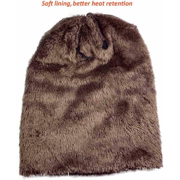 Womens Slouchy Beanie Winter Hat Knit Warm Snow Ski Skull Outdoor Cap - Picture 2 of 6